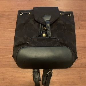 Coach Signature C Canvas Backpack